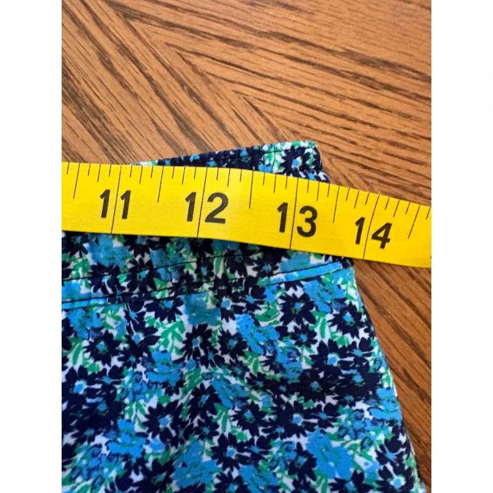 Vineyard‎ Vines Boys Blue Green Floral Swim Trunks Mesh Lined Shorts Kids Size L